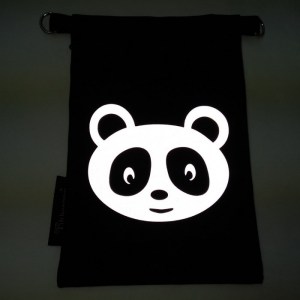 Heijastava kännykkäpussi Panda